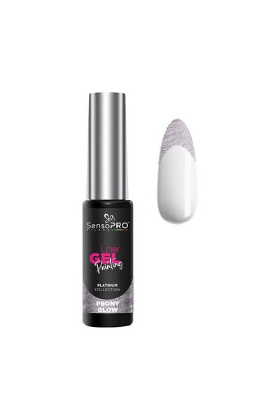 SensoPRO Milano Gel UV Platinum pentru unghii - Strălucire de bujor 8ml