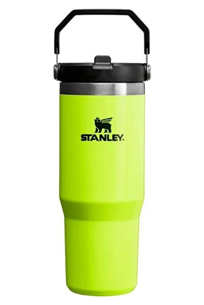 Stanley The Iceflow Pipetli Termos Bardak 0.89 Lt. Neon Parlak Sarı Renk Termos