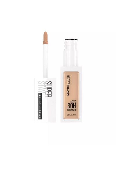 Maybelline New York Corector lichid cu acoperire completa, Superstay, 25 medium, 30 ml