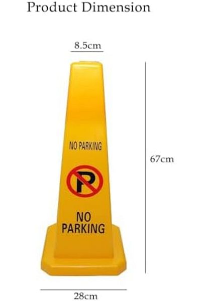 Yuwell YU WELL No Parking Cone (Yellow)