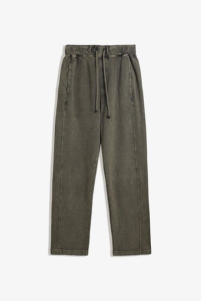 Bershka Faded-effect piqué trousers