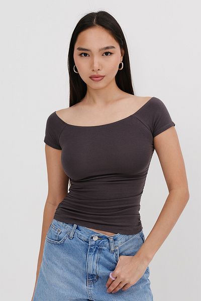 Addax Boat Neck T-Shirt P1595-Asn75