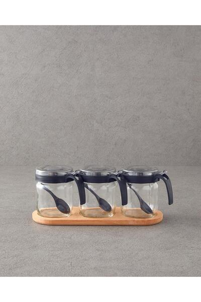 English Home Maddy Cam 3 bucăți de condimente 425 ml negru