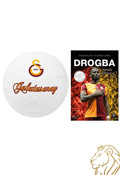 Galatasaray LİSANSLI GALATASARAY PREMIUM FUTBOL TOPU + DROGBA KİTABI HEDİYELi