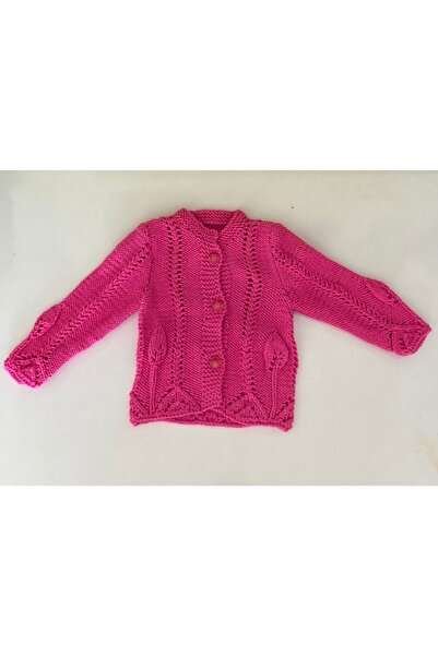 Maya Collection El Örgüsü %100 Koton Kız Bebek Hırka