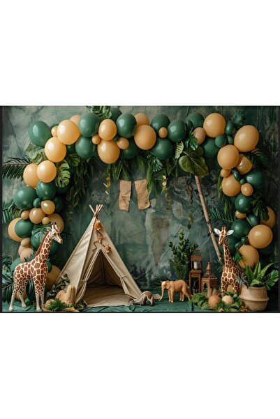 PROMISEBACKDROP2 DOĞUM GÜNÜ KONSEPT -İYİKİ DOGDUN-SAFARİ Arka Fon | Renkli ve...