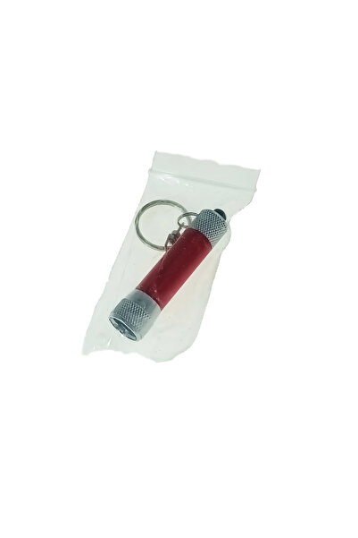 OEM Keychain flashlight with 3 LEDs, red