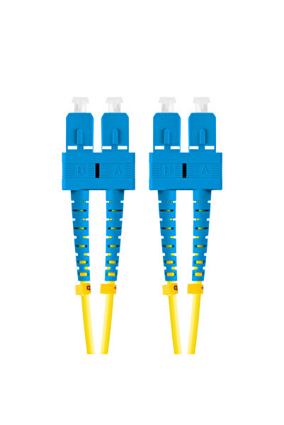 Lanberg Cablu de rețea cu fibră optică, lungime 5 m, cu conectori SC/UPC-SC/UPC, Lanberg Z43098, SM, DUPLEX