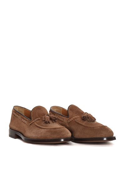 Doucal's Brown leather loafer