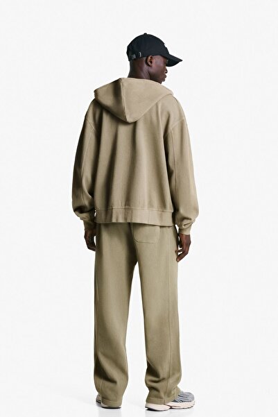 Bershka Yıkanmış efektli dokulu pantolon