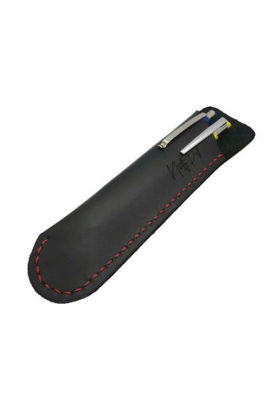 Natty Pell Etui Natty Pell pentru 1 sau 2 instrumente de scris, lucrat manual din piele, negru