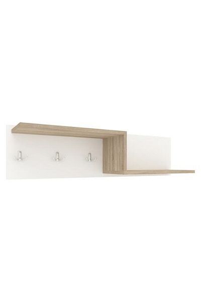 haaus Haaus Grid coat rack, Sonoma Oak/White, 100 x 20 x 24 cm