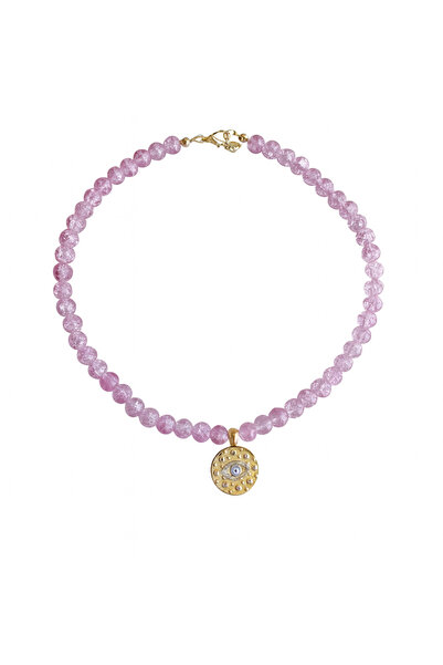 Venus Design Renkli Cam Boncuk Kolye