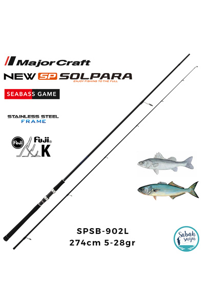 MAJOR CRAFT Solpara SPSB-902L Seabass Game 274cm 5-28gr (2P) Spin Kamış