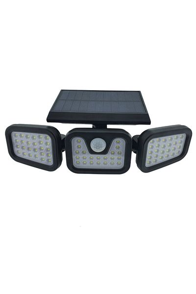 LTC Triple LED lamp, adjustable, solar-powered, LTC 76691, 20W, SMD, 800lm, 2400mAh battery