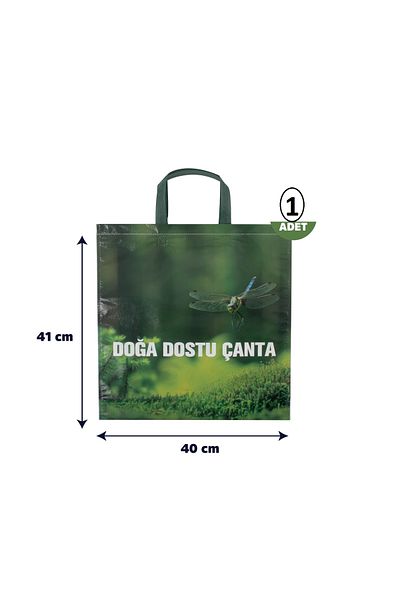 Magic Saver Bag Bellows Eco-Friendly Green Shopping Bag 40X41X10Cm