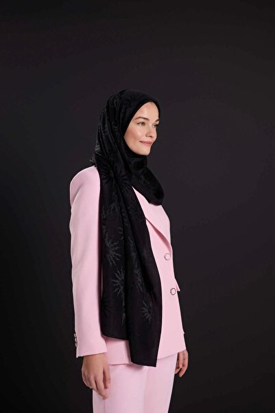 Imannoor شال جاكار أسود لامع من Güneş Doğarken 251-3028-100