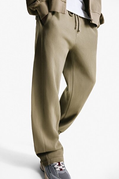 Bershka Yıkanmış efektli dokulu pantolon