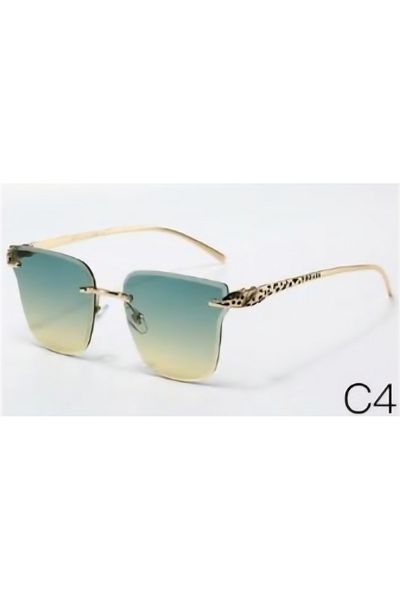 Escales Women's Uv-400 Protection Luxury Rimless Sunglasses