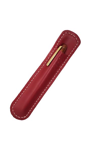 Natty Pell Etui for 1 Writing Instrument, Handmade, Leather, Red