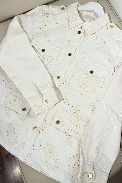 Rukayyel Fisto Long Jacket - Κρέμα