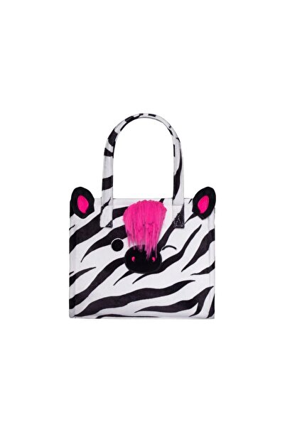 DIFUZED Geantă tote pentru copii, Squishmallows, zebraTracey, 35x26x11 cm, ma...