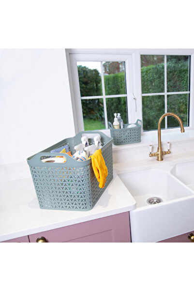 Strata Urban Rectangular Store Basket with Lid Large