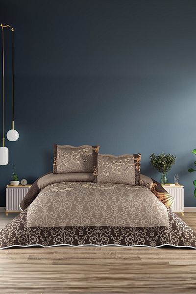 BELENAY HOME طقم مفرش سرير مزدوج من ميريا مكون من 3 قطع – طقم بيكيه