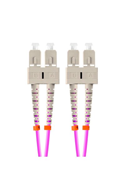 Lanberg Cablu de rețea cu fibră optică cu lungimea de 2 m și conectori SC/UPC...