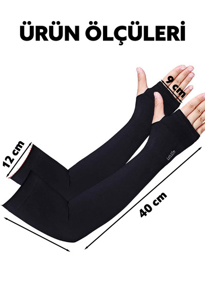 Fresh Moon Hijab Sleeve Cover Black Lycra Breathable Fabric Hijab Body Combed Prayer Sleeve Cover Arm Protector