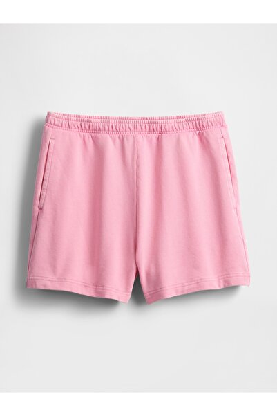 GAP Kadın Açık Pembe Heavyweight Havlu Kumaş Şort