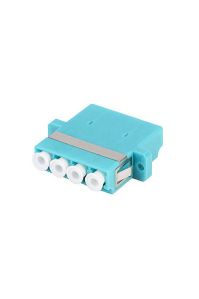 Lanberg Fiber optic network adapter with LC/UPC connectors, Lanberg 43376, MM QUAD OM3, turquoise