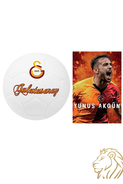 Galatasaray LİSANSLI GALATASARAY PREMIUM FUTBOL TOPU + YUNUS AKGÜN KİTABI HEDİYELi
