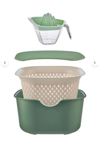 HOMTİVA New Suzgecli Set 5 Pieces Green