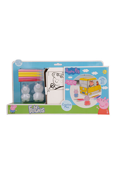 Spinmaster Set de pictura din carton Peppa Pig Rulota