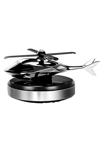 OEM Odorizant auto cu încărcare solară, bază antiderapantă, ulei parfumat și pipetă incluse, elicopter
