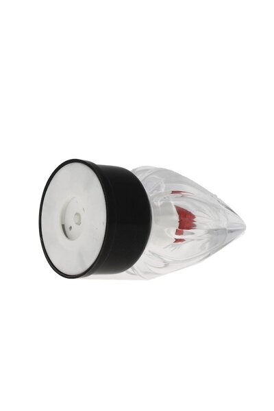 OEM Glass LED Candle Red with 1-Year Duration, 7x14.5 cm