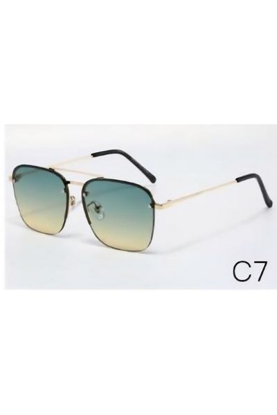 Escales Unisex Uv-400 Protected Luxury Rimless Sunglasses