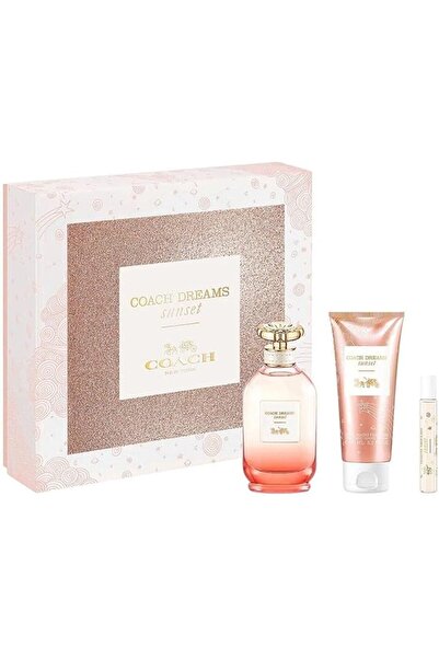 Coach مجموعة هدايا نيويورك دريمز صن ست - ماء عطر 90 مل + 7.5 مل + لوشن للجسم ...