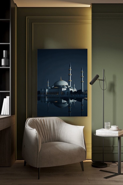 özkacar KAMPANJE TAME U NOĆNOM PEJZAŽU MOŠEJE SLIKANJE NA PLATNU ZID DOMA DNE...