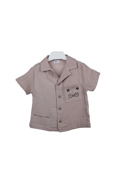 Bebezade Unisex Linen Shirt Shorts Baby Set