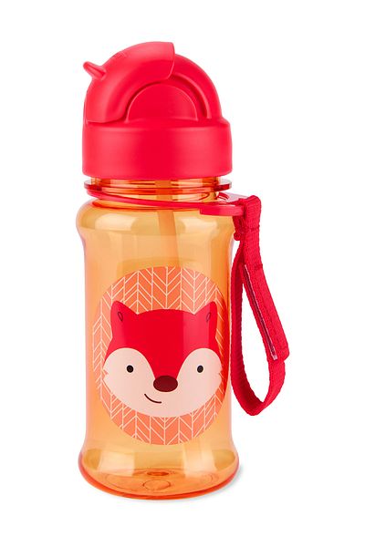 Skip Hop Zoo Tritan Water Bottle with Straw Fox