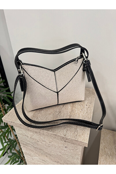 ALTUDA Women's Cross Strap Linen Shoulder Bag Ketty