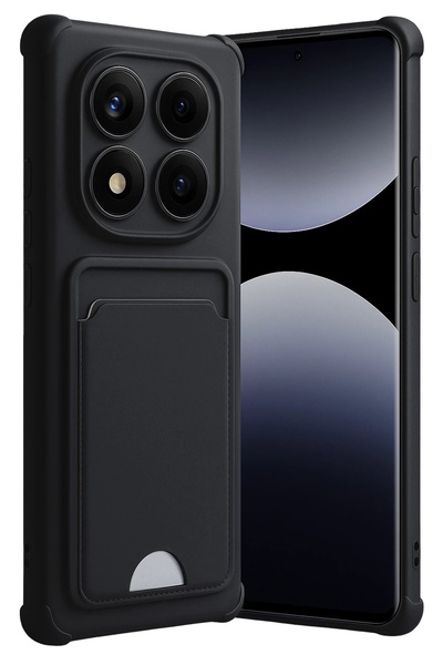 m.tk moveteck Xiaomi Redmi Note 14 Pro Plus Case Soft Silicone Cover with Camera and Corner Protection Card Holder Wallet