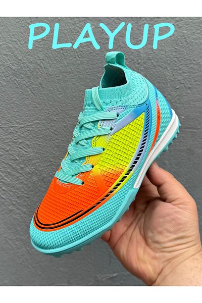 Playup Soccer Shoes for Children with Socks, with Termo Anti-Slip Soles, Suitable for Futsal Floor