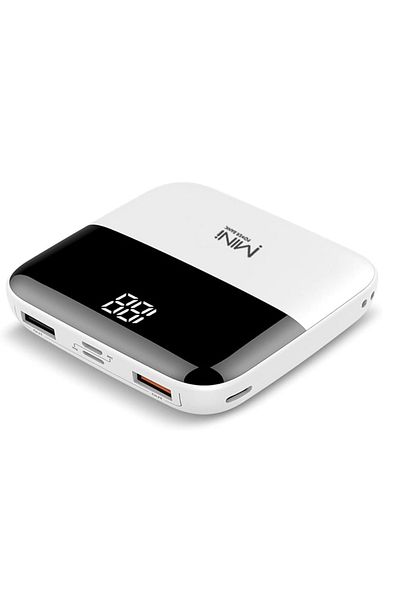 OEM External battery, 10,000 mAh, Fast charger, VoltPocket, digital display, white