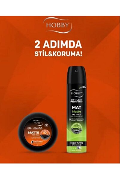 Hobby İKİ ADIMDA STİLİNİ KORU, MAT SAÇ SPREYİ VE WAX İKİLİSİ