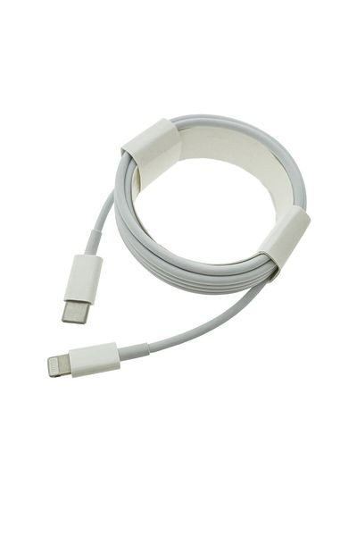 OEM Lightning to USB-C cable, for Apple, A1702, 2m, white, in blister