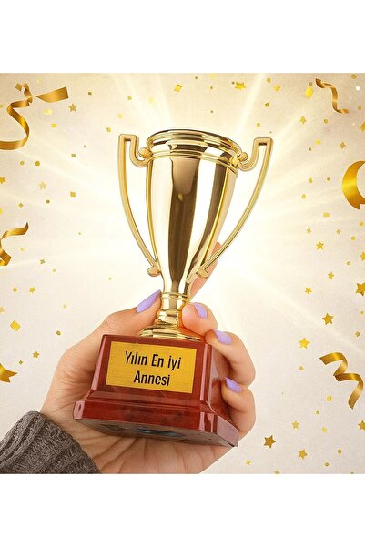 Bk Gift Kişiye Özel Ödül Kupası - 14 cm, Şampiyon Ödül Kupası, Başarı Kupası,...