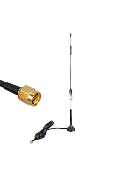 Powermaster PM-19638 4G/LTE 5dBi Yaylı Modem Router Wifi Adaptör Anteni (3 Me...